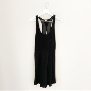 Aritzia Wilfred 100% Silk Black Dress